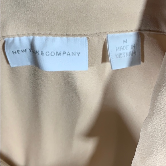NY&C wear to work sleeveless top - Nude/beige M - Picture 3 of 3